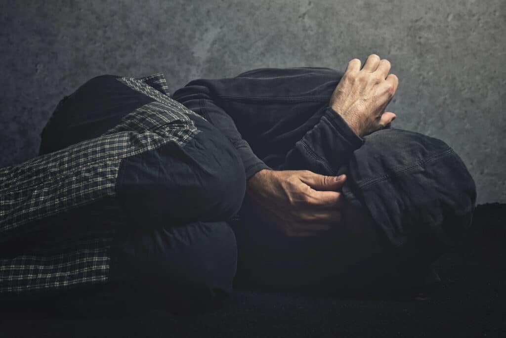 what does meth do to your body image of sickly man